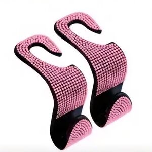Pink and Black Textured Hooks